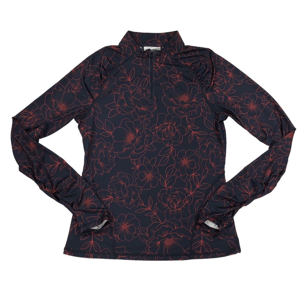 G/FORE Black and Red Floral Women's Top